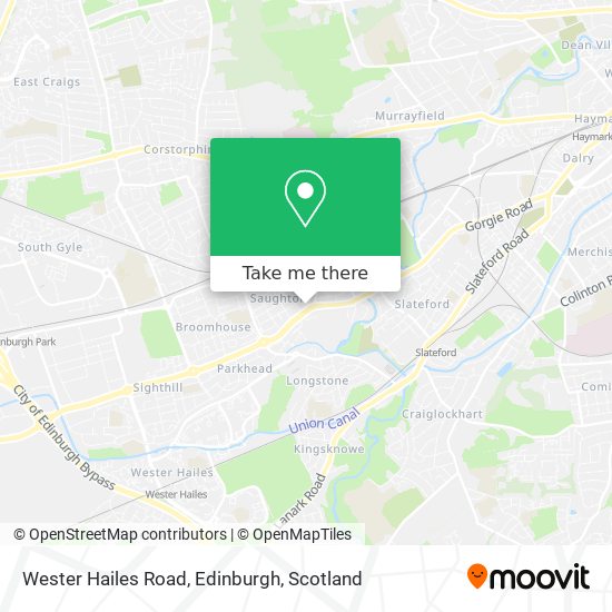 Wester Hailes Road, Edinburgh map