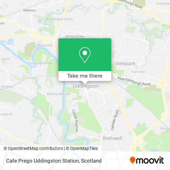 Cafe Prego Uddingston Station map