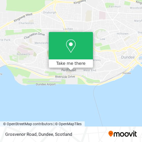 Grosvenor Road, Dundee map