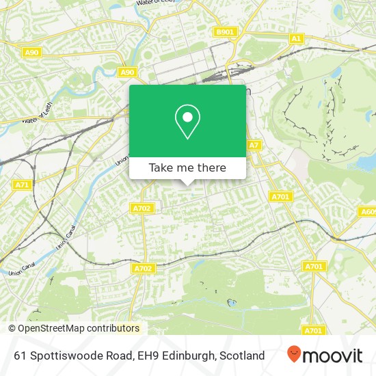 61 Spottiswoode Road, EH9 Edinburgh map