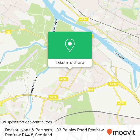 Doctor Lyons & Partners, 103 Paisley Road Renfrew Renfrew PA4 8 map