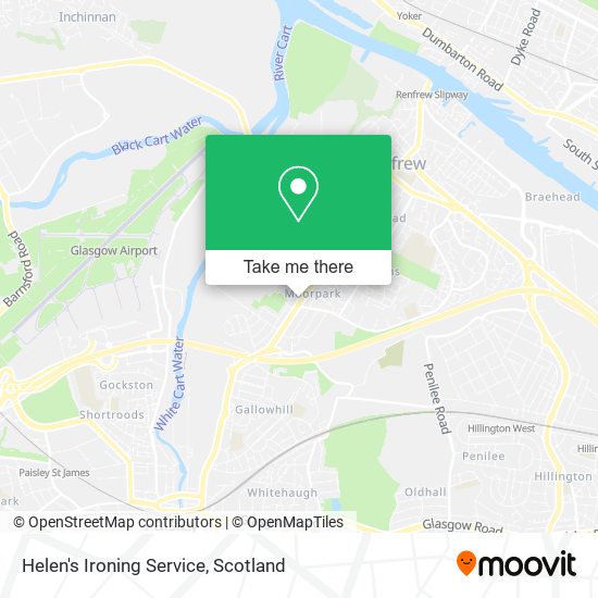 Helen's Ironing Service map