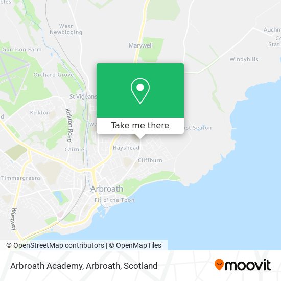 Arbroath Academy, Arbroath map