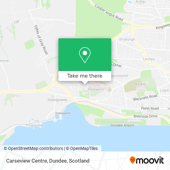 Carseview Centre, Dundee map