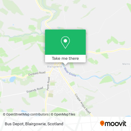 Bus Depot, Blairgowrie map