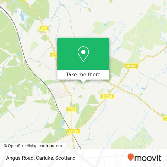 Angus Road, Carluke map