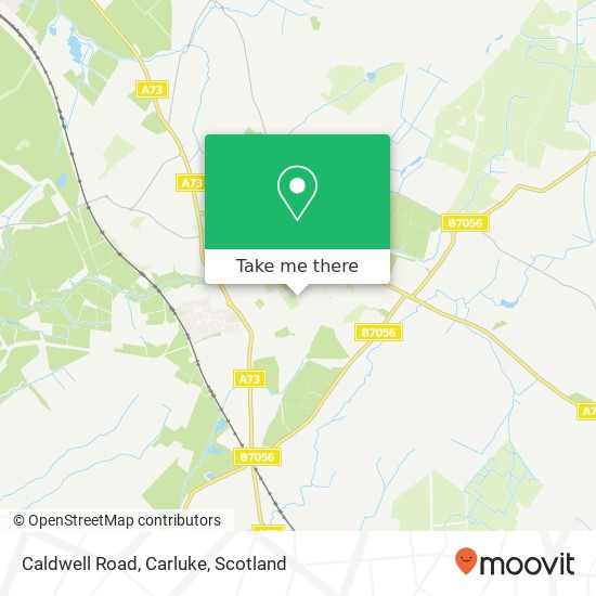 Caldwell Road, Carluke map