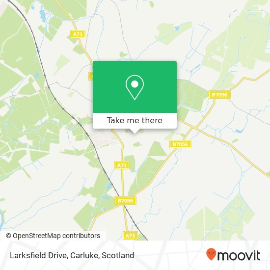 Larksfield Drive, Carluke map