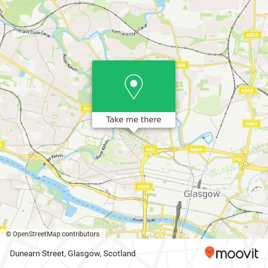 Dunearn Street, Glasgow map