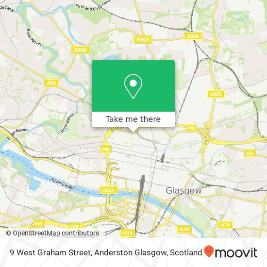 9 West Graham Street, Anderston Glasgow map