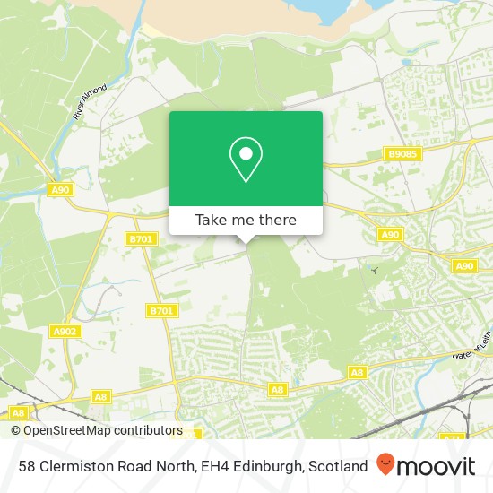 58 Clermiston Road North, EH4 Edinburgh map