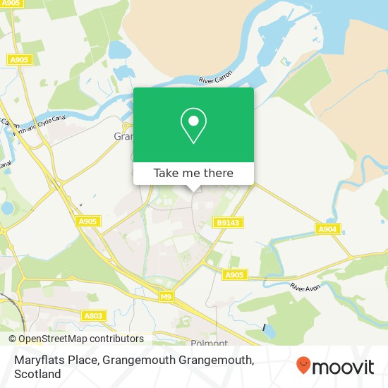 Maryflats Place, Grangemouth Grangemouth map