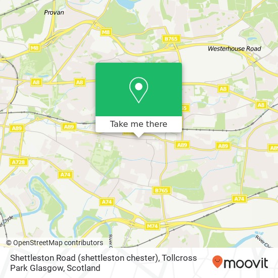 Shettleston Road (shettleston chester), Tollcross Park Glasgow map