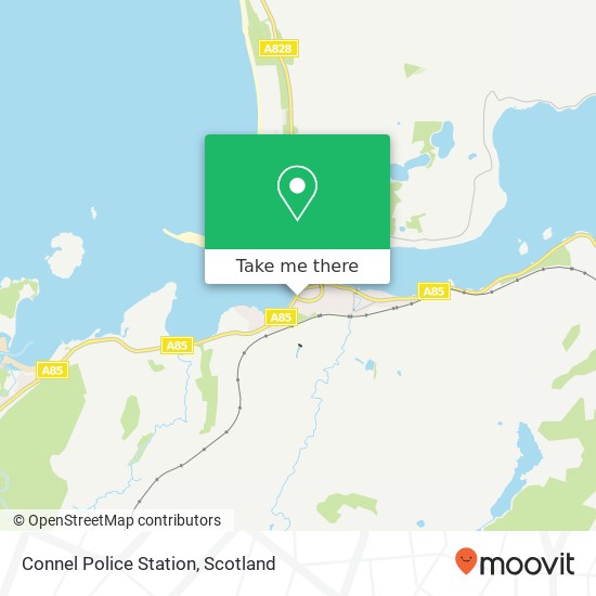 Connel Police Station, A828 Connel Oban PA37 1 map