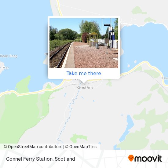 Connel Ferry Station map