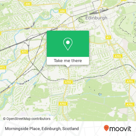 Morningside Place, Edinburgh map