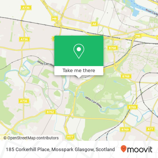 185 Corkerhill Place, Mosspark Glasgow map