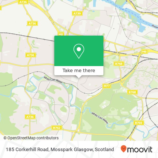 185 Corkerhill Road, Mosspark Glasgow map
