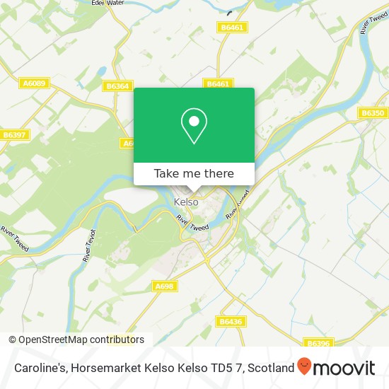 Caroline's, Horsemarket Kelso Kelso TD5 7 map