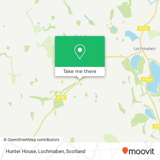 Hunter House, Lochmaben map