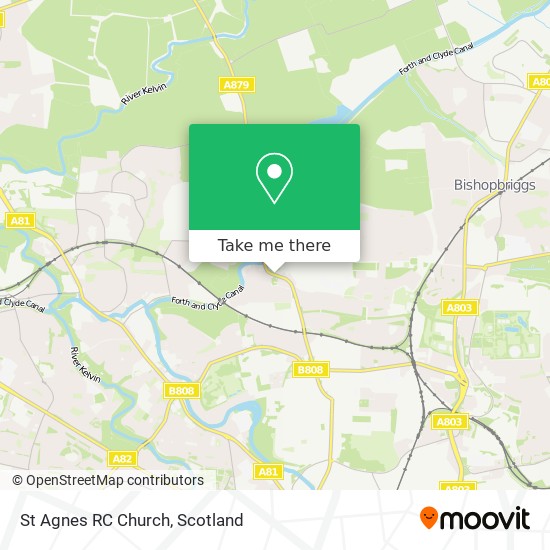 St Agnes RC Church map