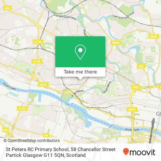 St Peters RC Primary School, 58 Chancellor Street Partick Glasgow G11 5QN map