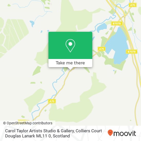 Carol Taylor Artists Studio & Gallery, Colliers Court Douglas Lanark ML11 0 map