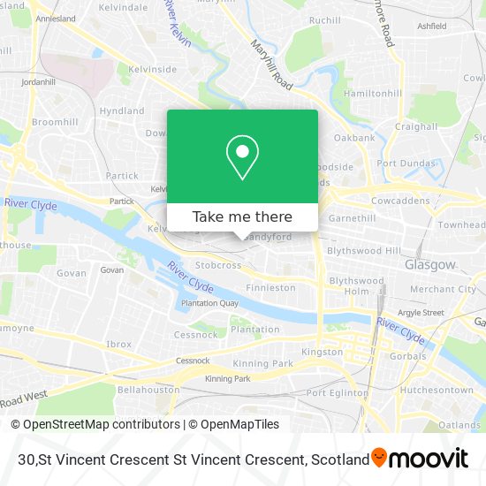 30,St Vincent Crescent St Vincent Crescent map