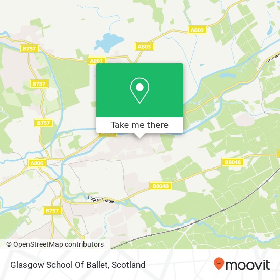 Glasgow School Of Ballet map