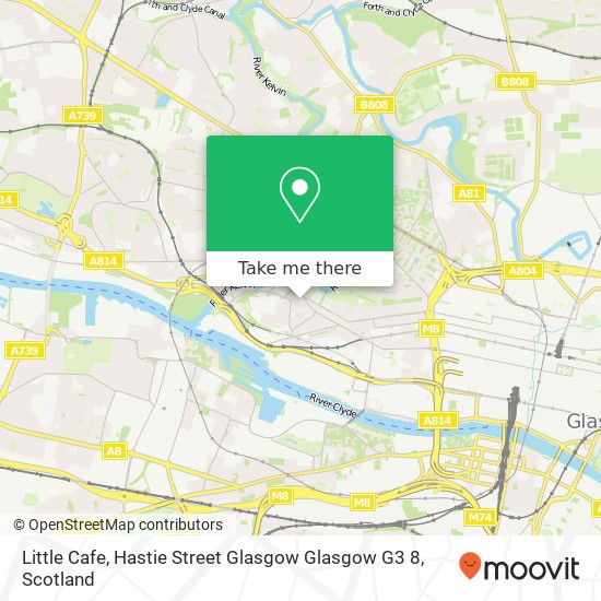 Little Cafe, Hastie Street Glasgow Glasgow G3 8 map
