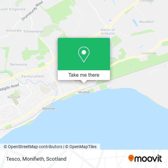 Tesco, Monifieth map