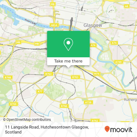 11 Langside Road, Hutchesontown Glasgow map