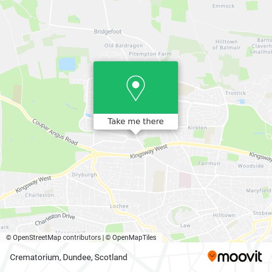 Crematorium, Dundee map