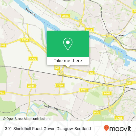 301 Shieldhall Road, Govan Glasgow map