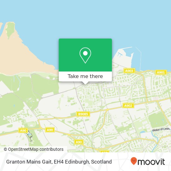 Granton Mains Gait, EH4 Edinburgh map