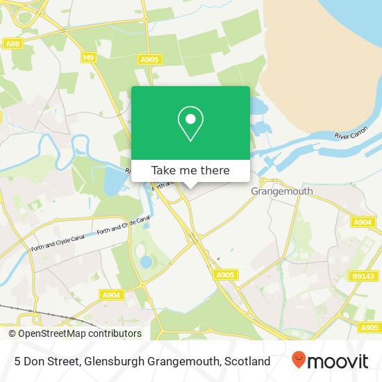 5 Don Street, Glensburgh Grangemouth map