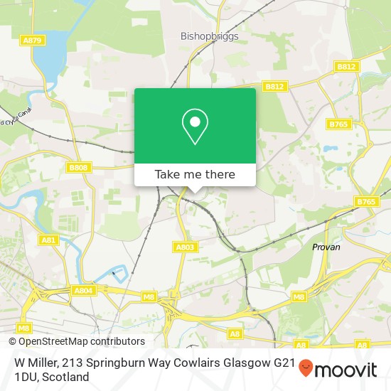 W Miller, 213 Springburn Way Cowlairs Glasgow G21 1DU map