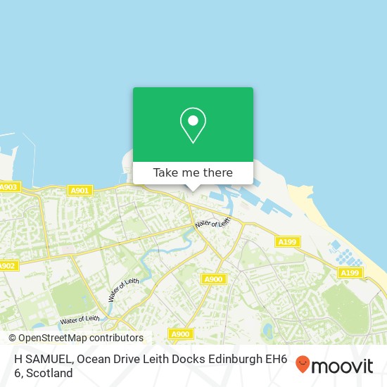 H SAMUEL, Ocean Drive Leith Docks Edinburgh EH6 6 map