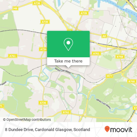 8 Dundee Drive, Cardonald Glasgow map