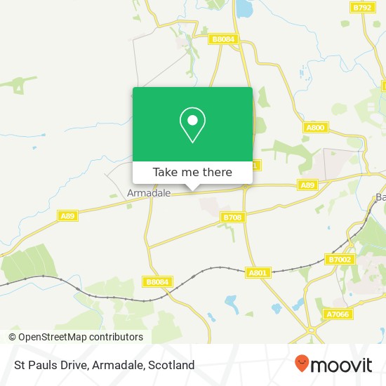 St Pauls Drive, Armadale map