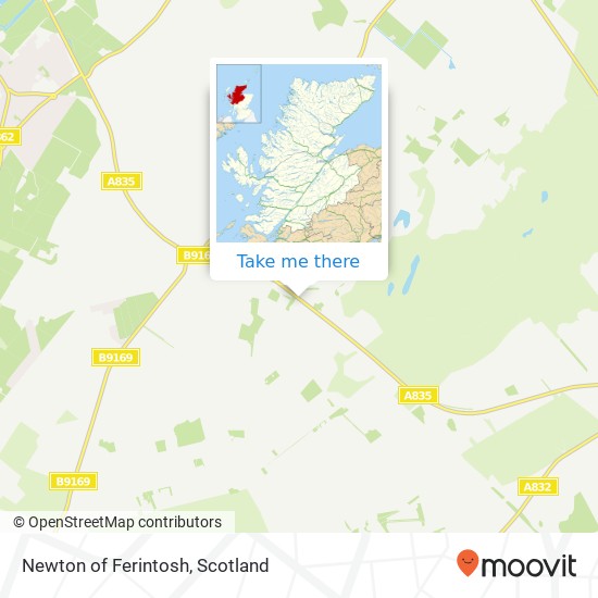 Newton of Ferintosh map