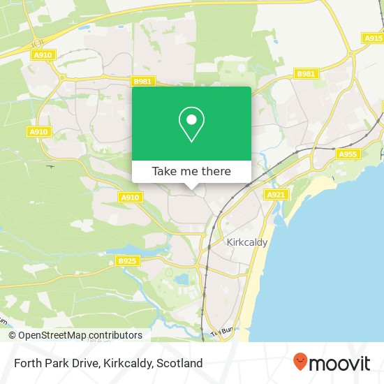 Forth Park Drive, Kirkcaldy map