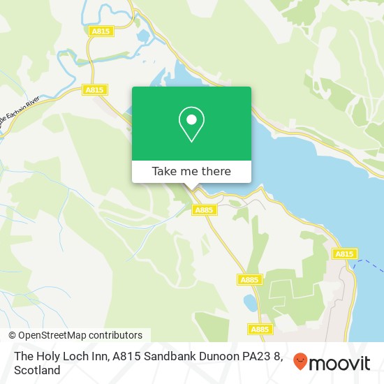 The Holy Loch Inn, A815 Sandbank Dunoon PA23 8 map