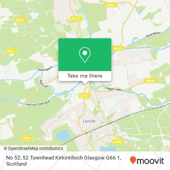 No 52, 52 Townhead Kirkintilloch Glasgow G66 1 map