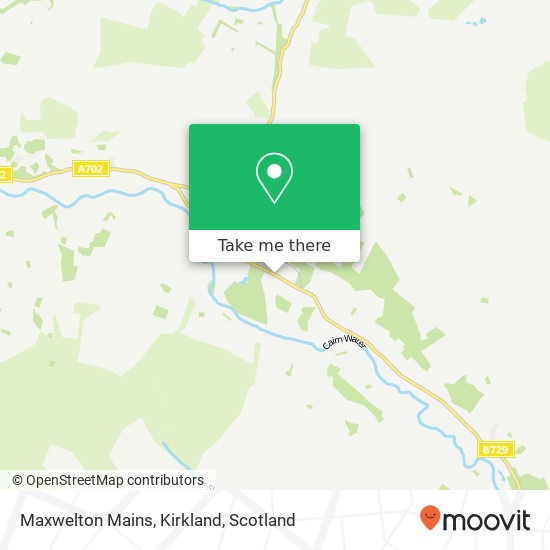 Maxwelton Mains, Kirkland map