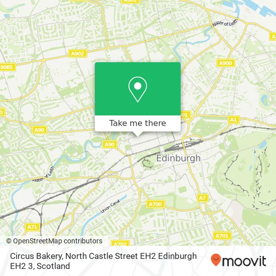 Circus Bakery, North Castle Street EH2 Edinburgh EH2 3 map