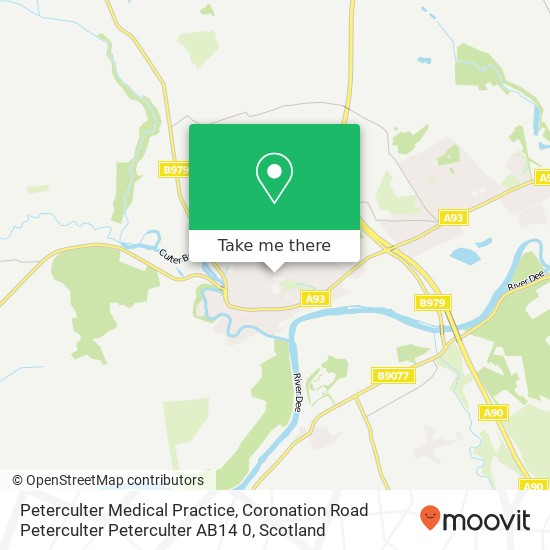 Peterculter Medical Practice, Coronation Road Peterculter Peterculter AB14 0 map