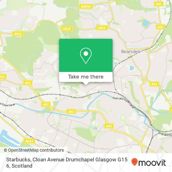 Starbucks, Cloan Avenue Drumchapel Glasgow G15 6 map