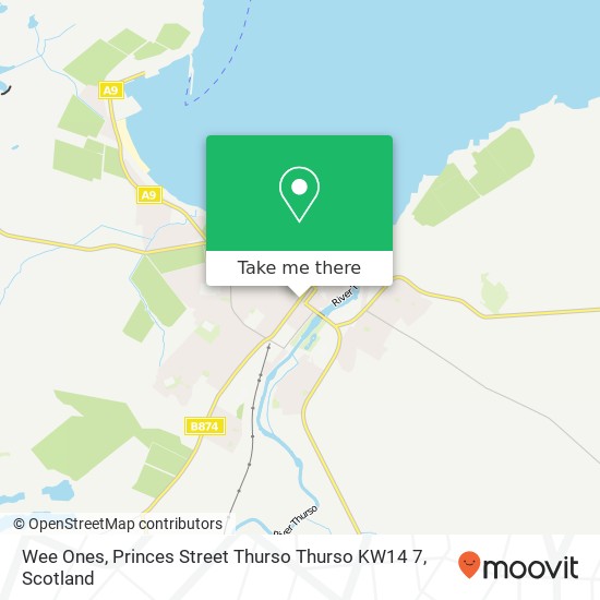 Wee Ones, Princes Street Thurso Thurso KW14 7 map