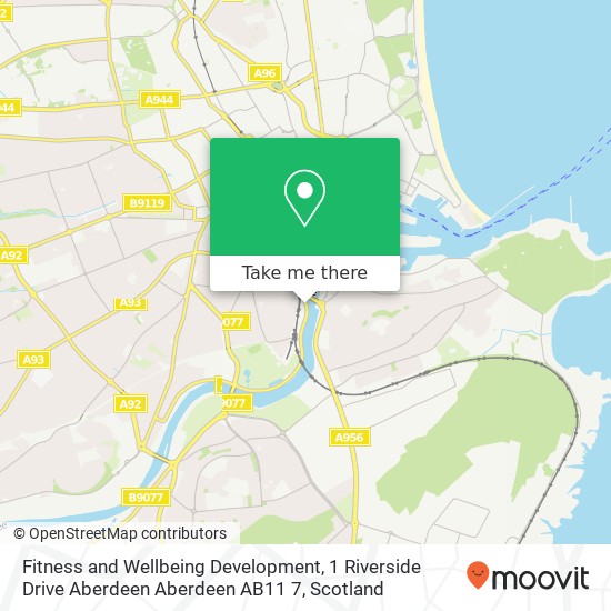 Fitness and Wellbeing Development, 1 Riverside Drive Aberdeen Aberdeen AB11 7 map